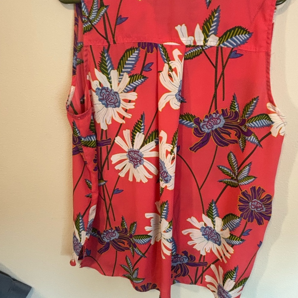 Violet & Claire Sleeveless Top Size XL Coral - Picture 3 of 6